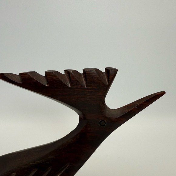 Mid Century Modern Ironwood Wood Road Runner, Vintage 12” - Picture 11 of 14